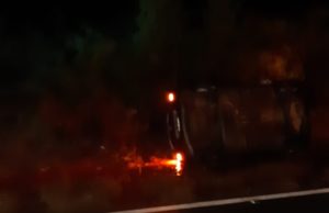 Se accidenta pareja en San Vicente, reportaron solo daños materiales