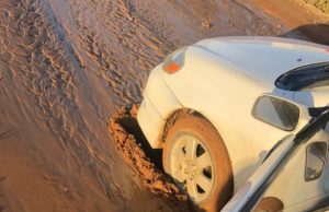 Las lluvias generaron afectaciones en los accesos que llevan al CBTA de Camalú