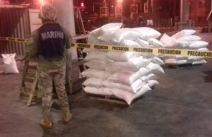 Decomisan en Ensenada sustancias ilícitas en un contenedor procedente de China