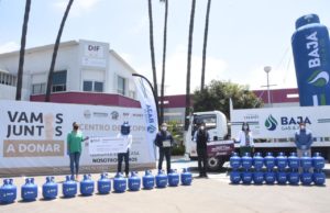 Donan mil cilindros de gas para distribuir entre familias necesitadas de Ensenada
