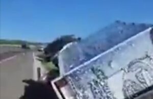 Ex candidato graba el momento de su accidente automovilístico