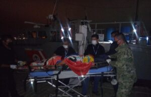 Evacúan a pescador que sufrió un accidente en un buque atunero cerca de Isla Coronados