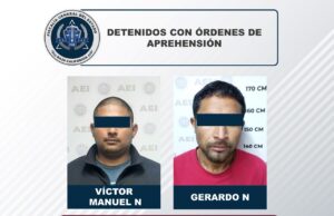 Cumplimenta FGE órdenes de aprehensión a dos sujetos en Ensenada