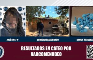 Arrestan a sujeto tras cateo contra el narcomenudeo en San Quintín