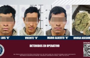 Capturan a tres sujetos con drogas en San Quintín