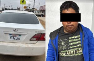Capturan a joven al circular en un vehículo robado en San Quintín