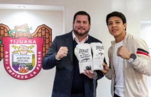 Recibe Ismael Burgueño al campeón tijuanense Jaime Munguía