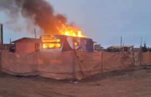 Quema de basura habría provocado incendio de traila en San Quintín