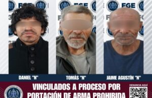 Vinculan a tres sujetos por portación de arma prohibida en Ensenada
