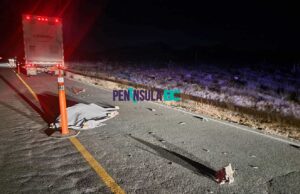 Muere hombre tras ser atropellado en el entronque Cataviña – Punta Prieta al sur de SQ