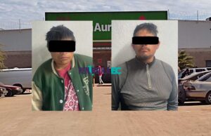 Arrestan a dos sujetos tras protagonizar riña en el estacionamiento de la Bodega Aurrera de San Quintín