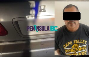 Detienen a conductor con vehículo robado en camino de San Quintín