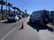 Tráiler impacta a mujer ciclista en El Sauzal