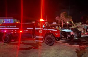 Cortocircuito provoca incendio en vivienda de la Vicente Guerrero en San Quintín