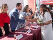 Unen sus vidas casi 2 mil parejas con ceremonia de matrimonios colectivos en Tijuana