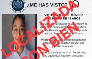 Confirma FGE localización de menor de Ensenada en Nuevo León