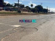 El ejido Padre Kino estrena su propia «superficie lunar» ante la falta de bacheo