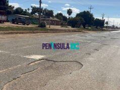 El ejido Padre Kino estrena su propia «superficie lunar» ante la falta de bacheo