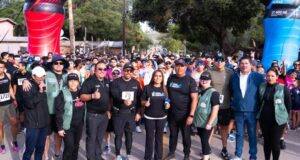 Da alcaldesa Claudia Agatón cornetazo de salida a la carrera Cross Country 6K