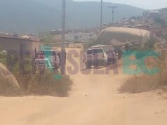 Localizan maleta con restos humanos durante excavación en Ensenada