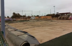 Inician rehabilitación de la cancha de fútbol 7 en la colonia Nueva Era