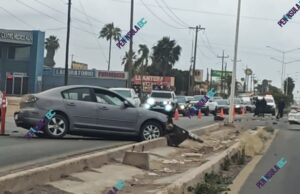 Dos lesionados tras choque sobre carretera en La Cali