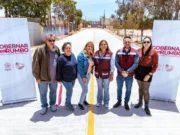 Entrega Claudia Agatón obra de pavimentación en Chapultepec II