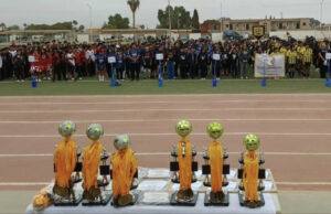Celebran jornada de Encuentros Deportivos de Telesecundarias en San Quintín