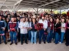 Inaugura Claudia Agatón la techumbre escolar más grande en la historia de Ensenada