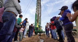 Inicia CESPE perforación del pozo de agua potable en la colonia Eucalipto de San Quintín