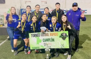 Participa PES BC en torneo deportivo en el campo de La Cali en San Quintín