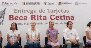 Encabezan Claudia Sheinbaum y Marina del Pilar entrega de apoyos educativos en Tijuana