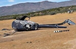 Se desploma helicóptero durante recorrido en la Baja 500