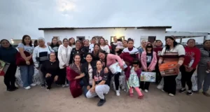 Visita Montse Murillo comunidades del extremo sur; entrega apoyos y compromete gestiones