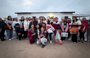 Visita Montse Murillo comunidades del extremo sur; entrega apoyos y compromete gestiones