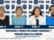 Vinculan a tres mujeres y un hombre por lesiones y privación ilegal de la libertad en San Quintín