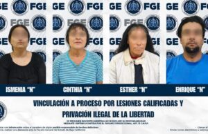 Vinculan a tres mujeres y un hombre por lesiones y privación ilegal de la libertad en San Quintín