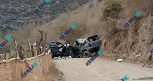 Muere joven tras choque en camino que conduce a las aguas termales de San Carlos
