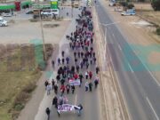 Maestros de San Quintín se suman a manifestación nacional de la CNTE