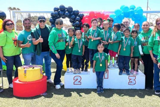 Celebran tercera edición de la Mini Olimpiada Preescolares en San Quintín