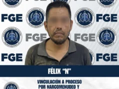 Vinculan a Félix por narcomenudeo y daños a una patrulla en San Quintín