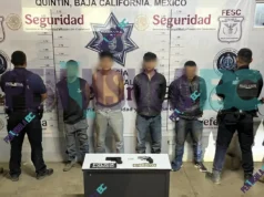 Protagonizan persecución tras reporte de sujetos armados en bar de San Quintín