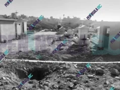 Localizan restos óseos enterrados entre las tumbas de panteón en San Quintín