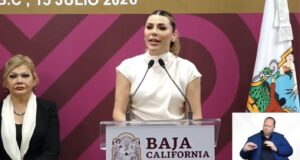 Acusa Marina del Pilar al ex gobernador Jaime Bonilla de montaje con audios filtrados