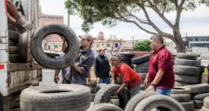 Levantan más de 400 llantas, media tonelada de pilas y 710 kilos de basura en Ensenada
