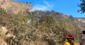 Controlan incendio en el arroyo San Miguel