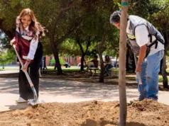Encabeza Claudia Agatón jornada de reforestación en Parque de la Obrera