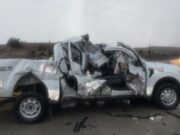 Chocan oficiales de la FESC contra tráiler en la carretera Tecate – Mexicali