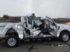 Chocan oficiales de la FESC contra tráiler en la carretera Tecate – Mexicali
