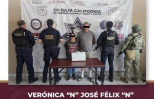 Detienen a pareja con un arma de fuego en Maneadero